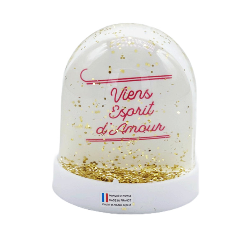 Grande Boule à paillettes - Colombe