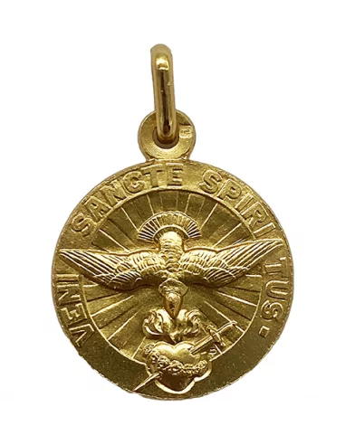 Médaille Saint Esprit Plaqué Or