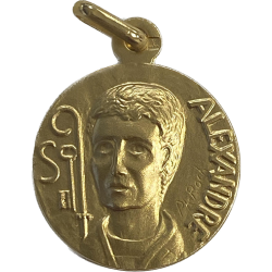 Médaille Saint Alexandre - plaqué or