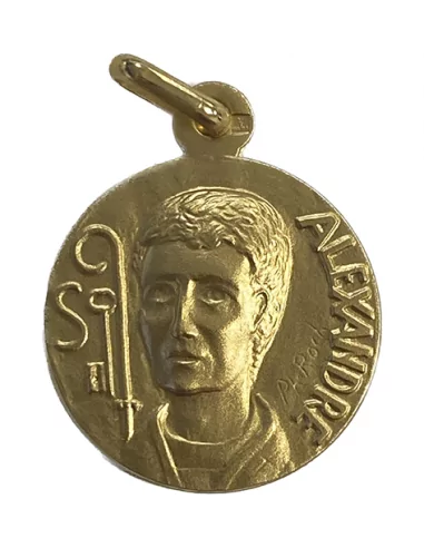 Médaille Saint Alexandre - plaqué or
