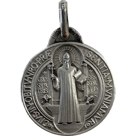 Medaille saint Benoit or massif - médaille de st Benoît