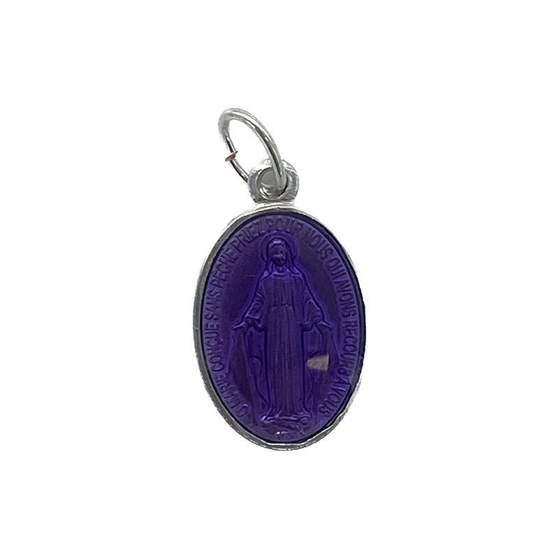 Petite Médaille Miraculeuse Violette
