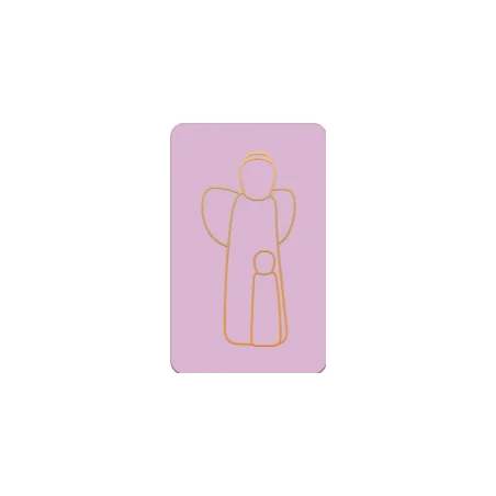 CARTE SIMPLE EMANY - ANGE GARDIEN - 65X105MM