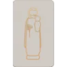 Carte simple de communion grise - Saint Joseph - 65X105 mm