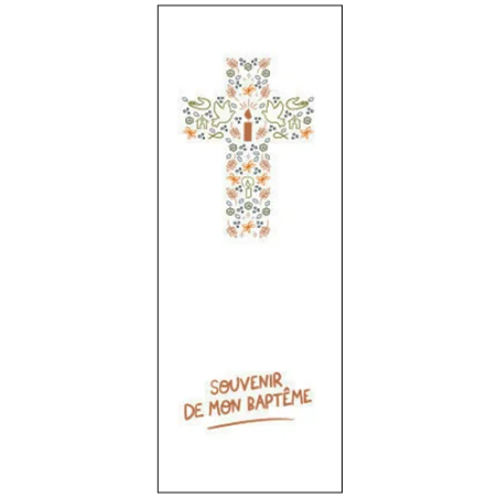 Signets "souvenir de mon baptême" orange - KIT40