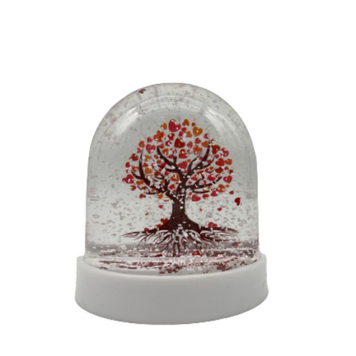 Boule à neige Arbre de vie rouge