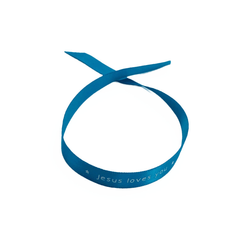 ruban vert canard "Jésus loves you"