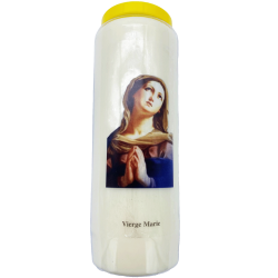 Bougie de neuvaine Vierge Marie