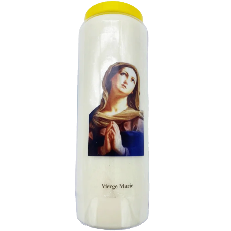 Bougie de neuvaine Vierge Marie