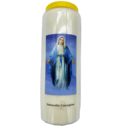 Bougie de neuvaine Immaculée Conception
