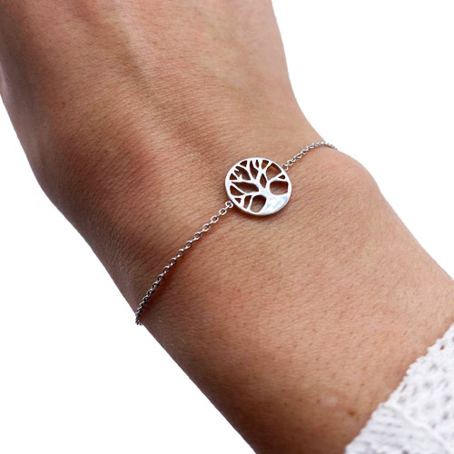 Bracelet avec Arbre de Vie en argent
