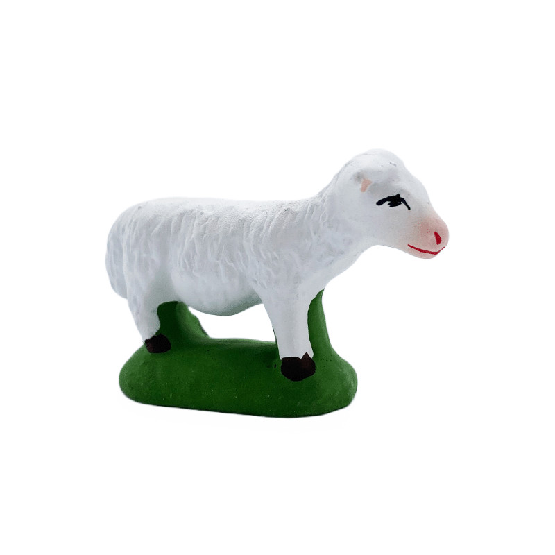 Santon Provençal Marcel Carbonel - Mouton debout blanc