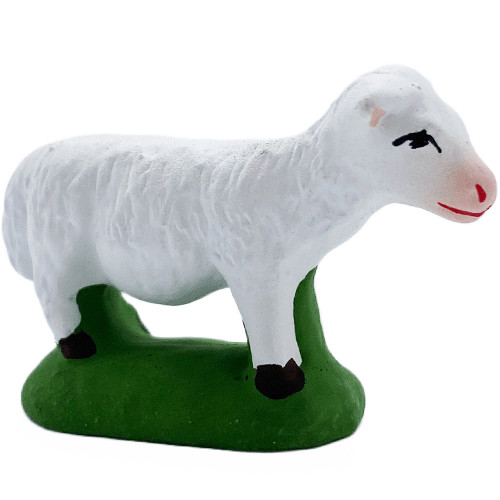 Santon Provençal Marcel Carbonel - Mouton debout blanc