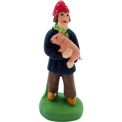 Santon Marcel Carbonel - Homme au cochon