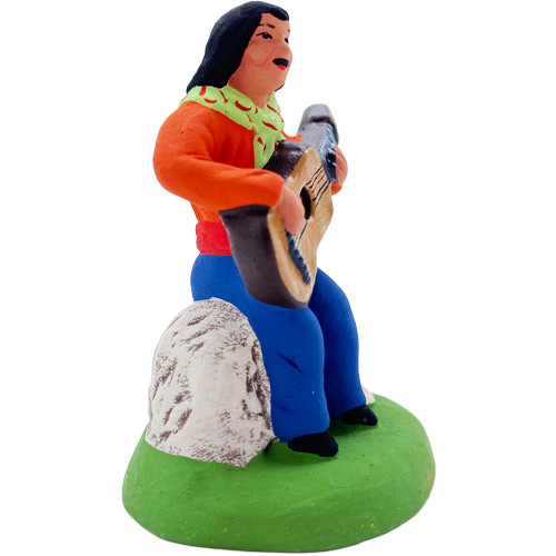 Gitan à la guitare - Santon Marcel Carbonel