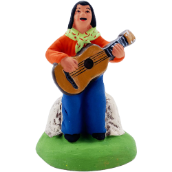 Gitan à la guitare - Santon Marcel Carbonel