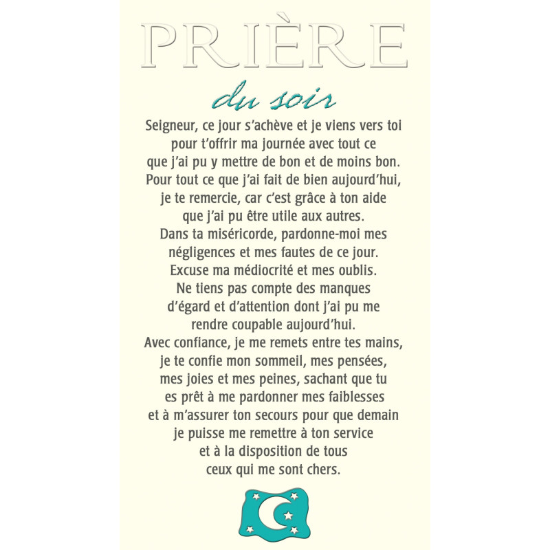 Prière du soir