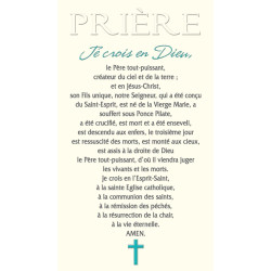 Prière Je crois en Dieu