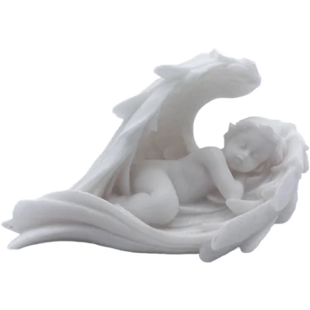 Statue albâtre - 4cm - ANGELOT