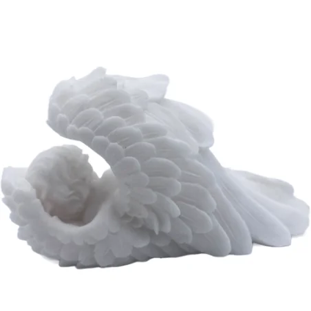 Statue albâtre - 4cm - ANGELOT