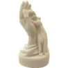 Statue albâtre - 13 cm - Ange fille main