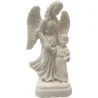 Statue albâtre - 14 cm - Ange gardien fille