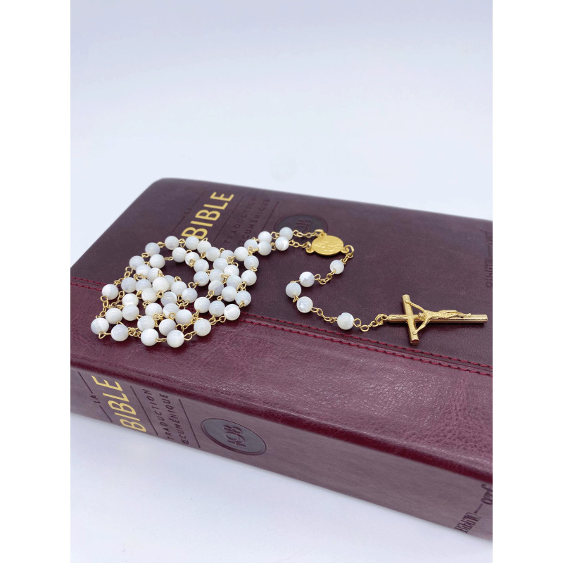 Chapelet nacre "ronde"