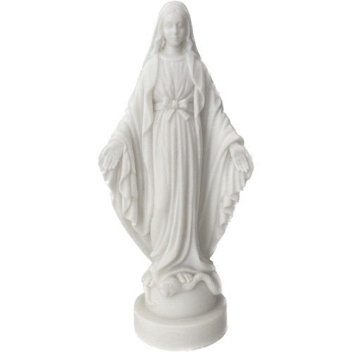 Statue albâtre - 23 cm - Vierge miraculeuse Statue albâtre - 23 cm - Vierge miraculeuse