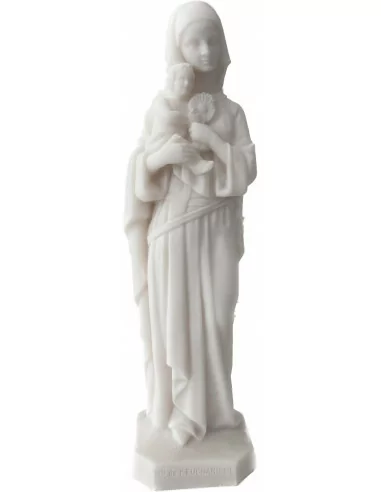 Statue albâtre - 25 cm - Notre dame de l'Eucharistie