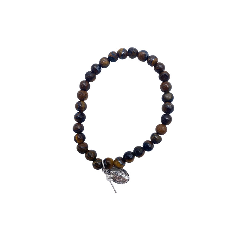 Bracelet en pierre Oeil de Tigre - 6mm