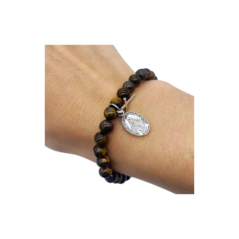 Bracelet en pierre Oeil de Tigre - 6mm