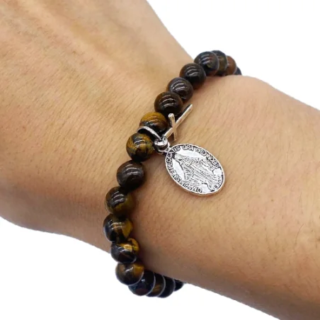 Bracelet en pierre Oeil de Tigre - 6mm