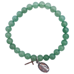Bracelet en pierre Aventurine verte - 6mm