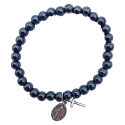 Bracelet en pierre Hematite - 6mm