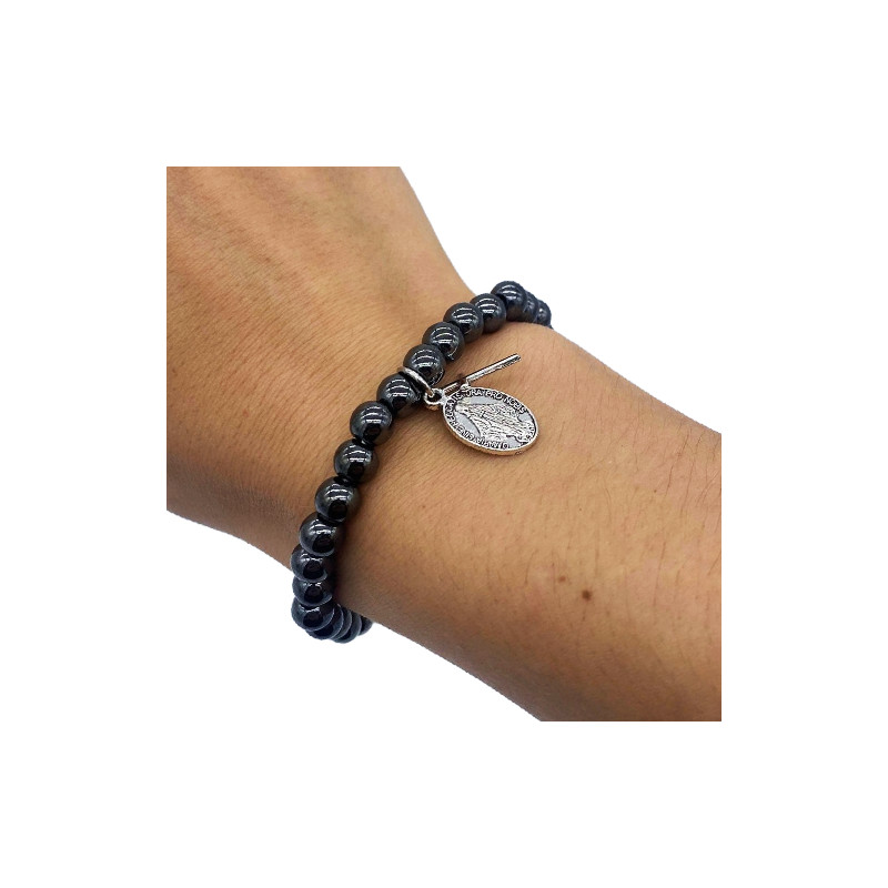 Bracelet en pierre Hematite - 6mm