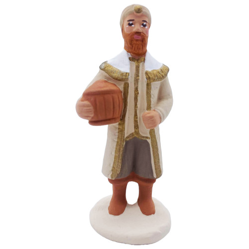 Roi mage blanc Gaspard - Arterra - 7cm - blanc