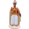Roi mage noir Balthazar - Arterra - 7cm - blanc