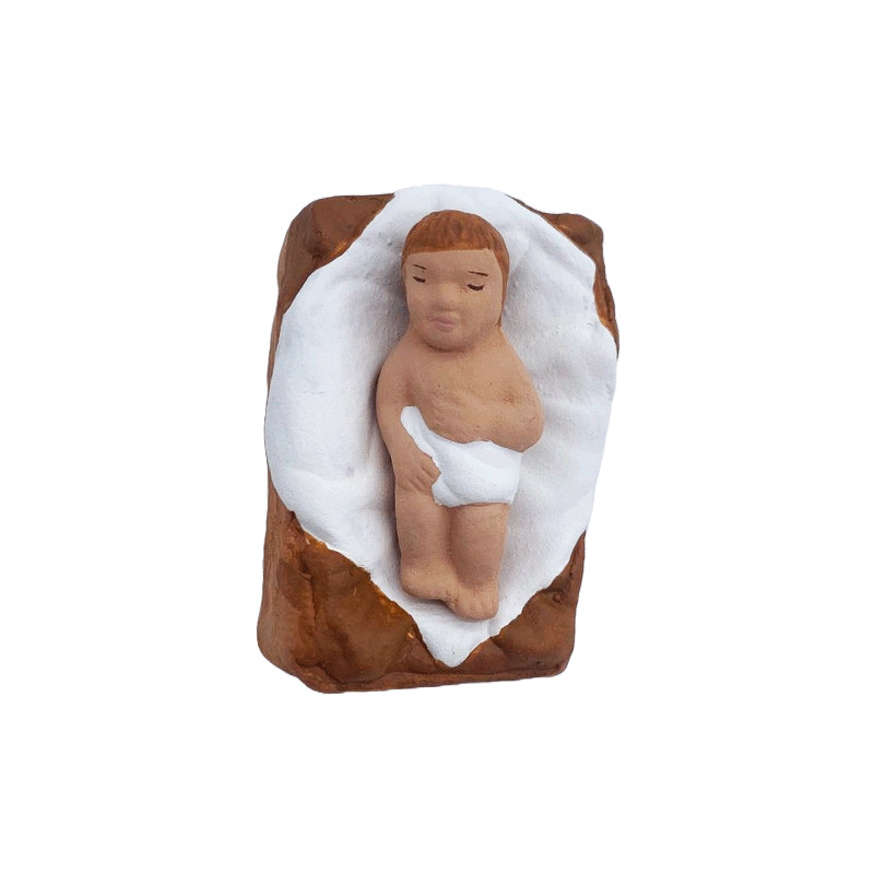 Nativité 3 pers - Arterra - 7cm - blanc