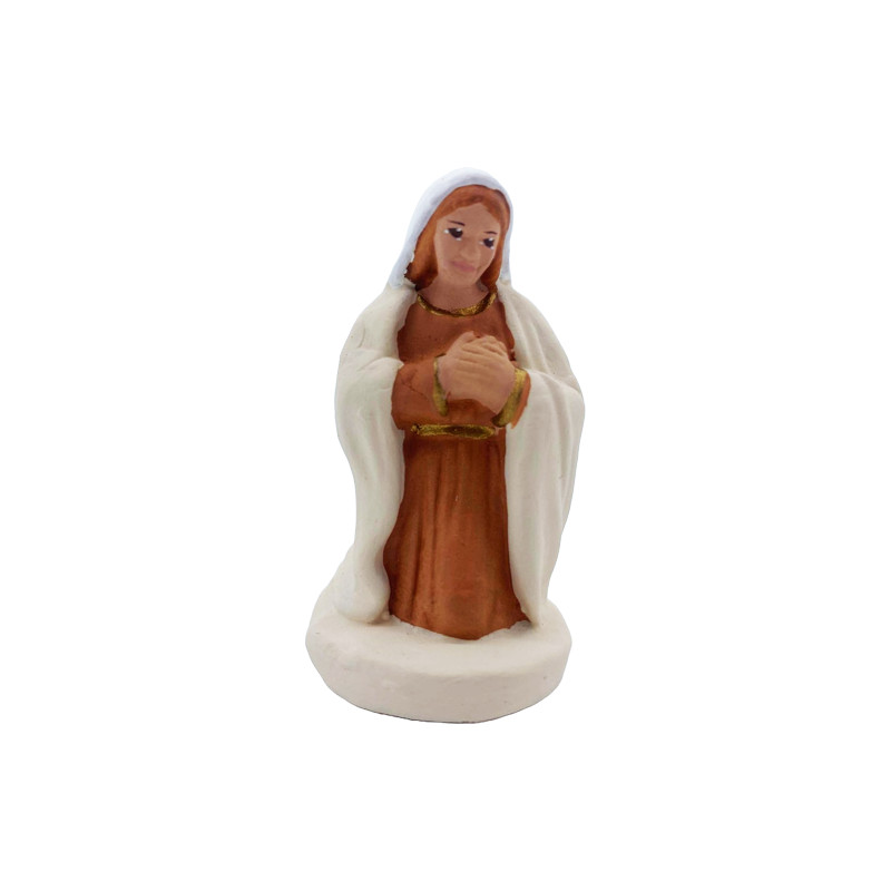 Nativité 3 pers - Arterra - 7cm - blanc