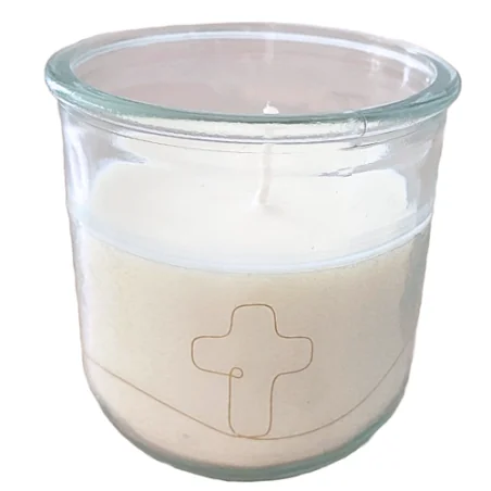 Bougie en verre 100% recyclé - SYMBOLES EMANY