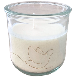 Bougie en verre 100% recyclé - SYMBOLES EMANY