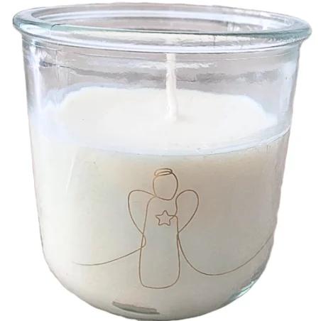 Bougie en verre 100% recyclé - SYMBOLES EMANY