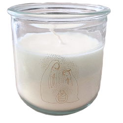 Bougie en verre 100% recyclé - STE FAMILLE