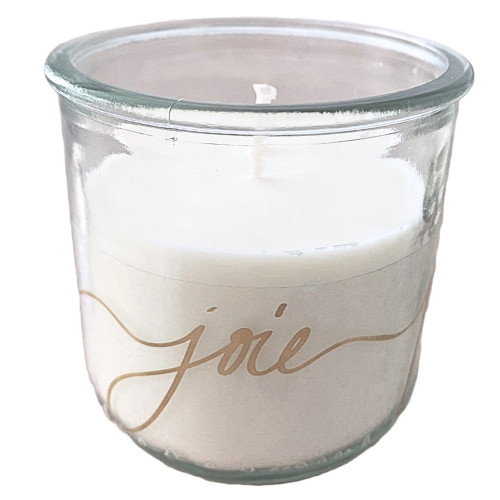Bougie en verre 100% recyclé - MOTS EMANY