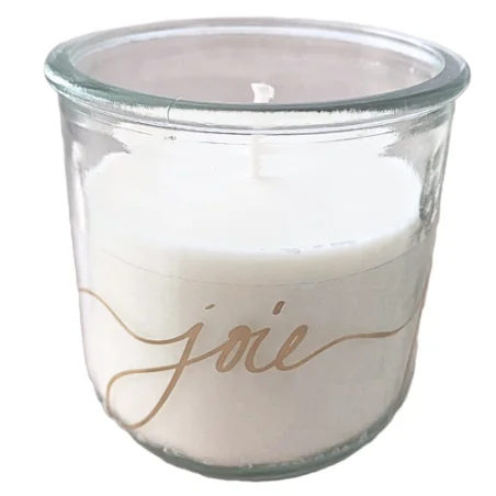 Bougie en verre 100% recyclé - MOTS EMANY