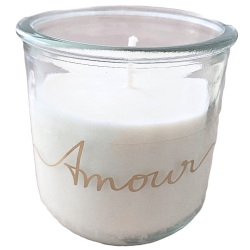 Bougie en verre 100% recyclé - MOTS EMANY