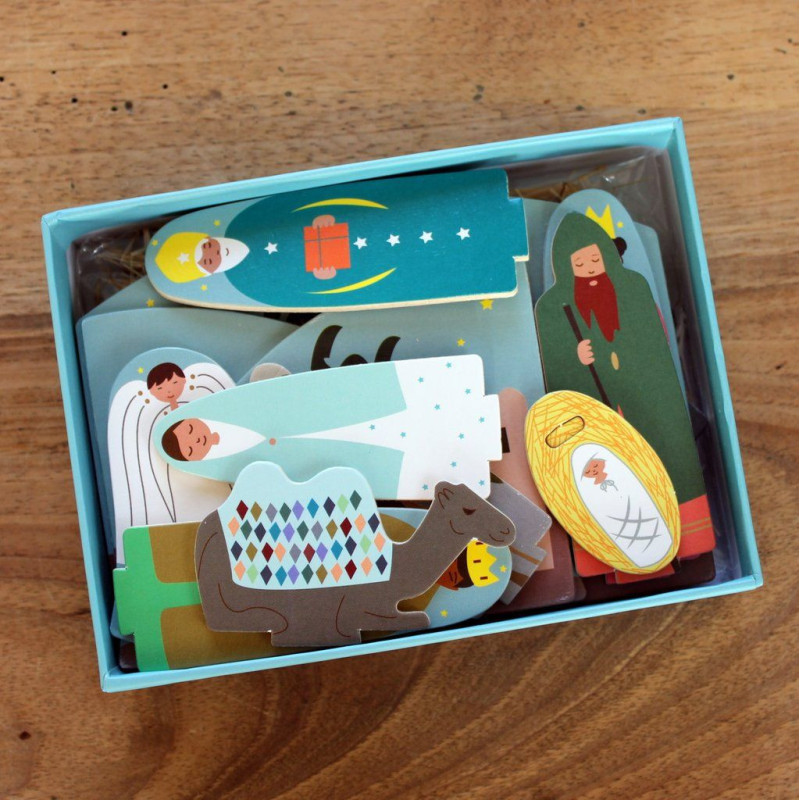 Crèche de Noël en bois - en kit à monter