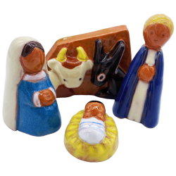 Crèche Abbaye de Jouarre A1 - Nativité et âne et boeuf