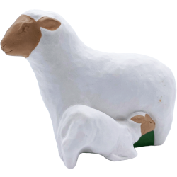 Crèche Nuit de Lumière - Brebis et agneau