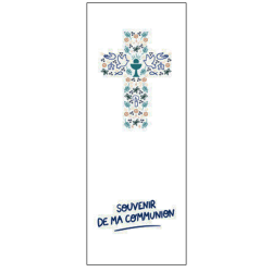 Signets "souvenir de ma communion" bleu - KITSIGNET39